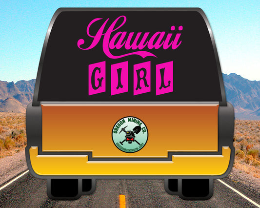 Hawaii Girl, Vinyl Decal