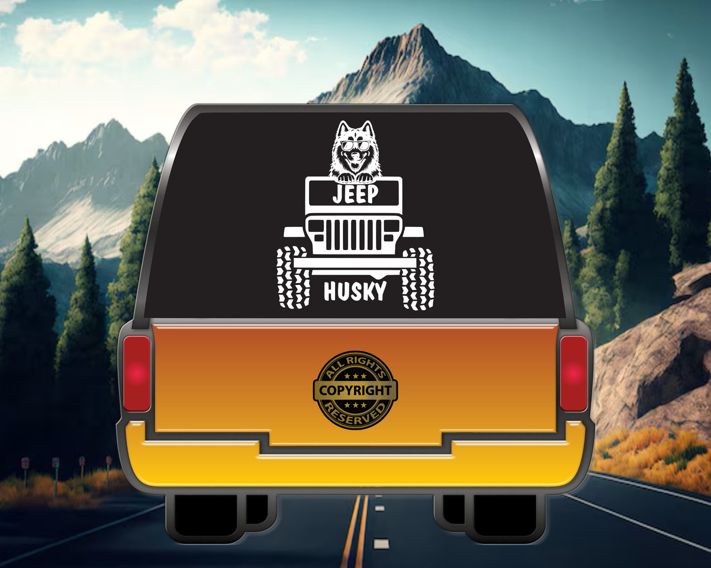 Jeep Husky, Vinyl Decal