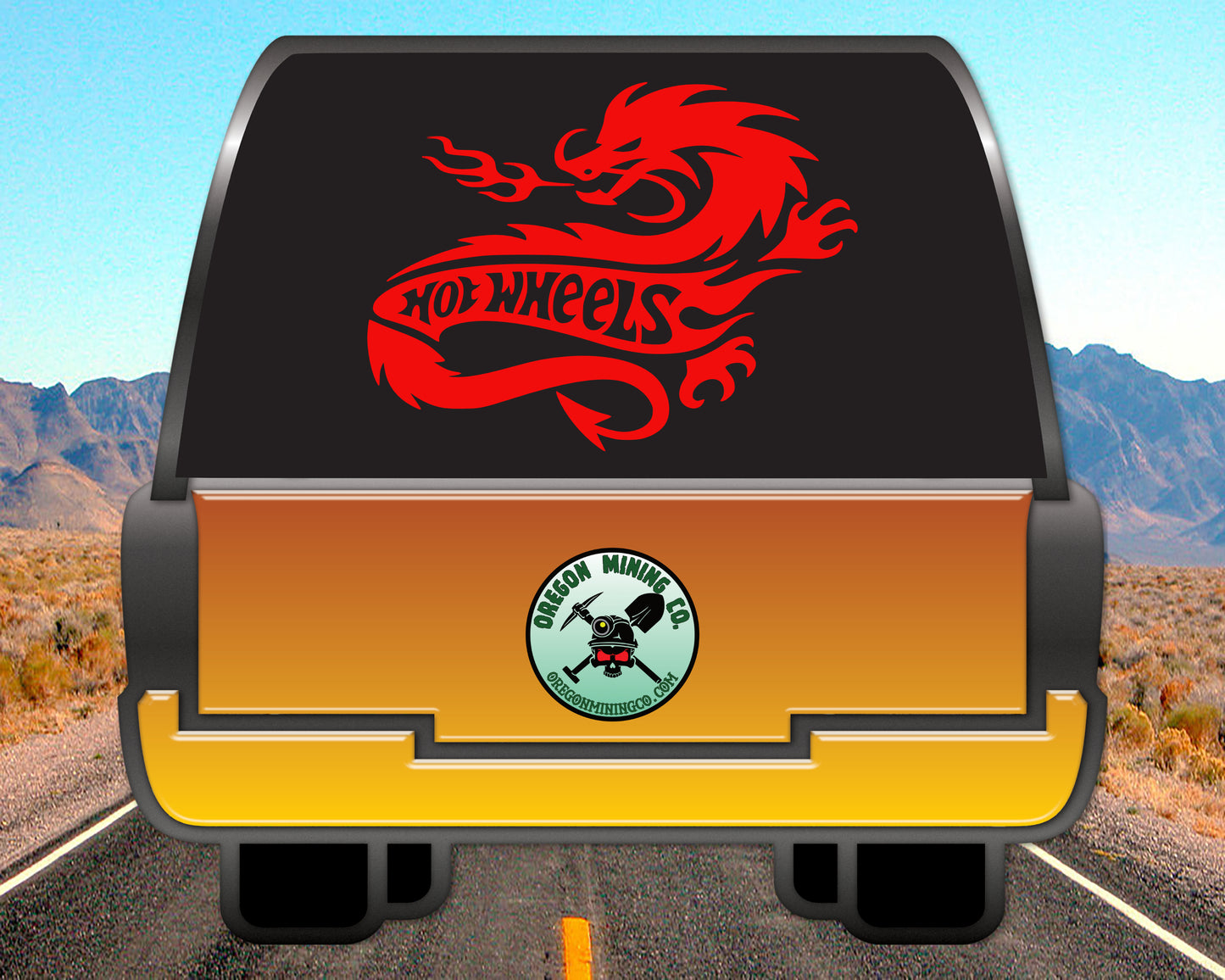 Hot Wheels Dragon, Auto Vinyl Decal