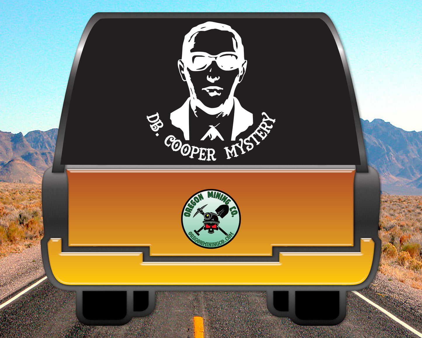 DB Cooper Mystery Vinyl Decal