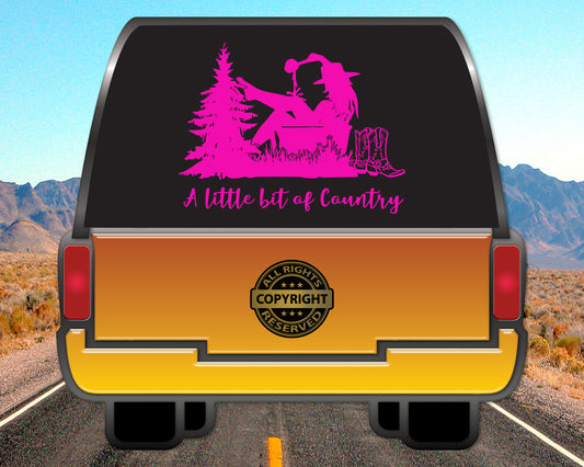 A little bit of Country, Vinyl Decal