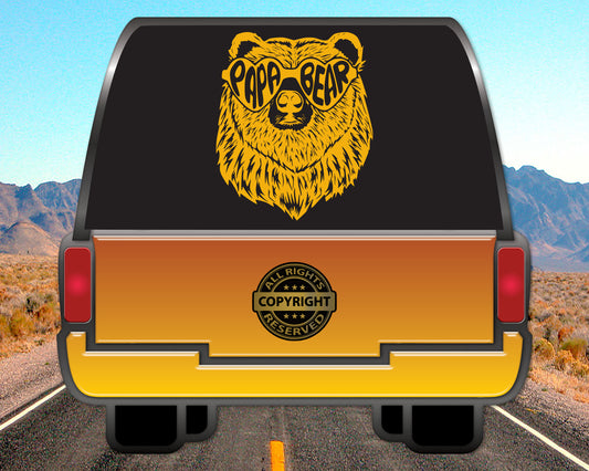 Papa Bear, Vinyl Decal