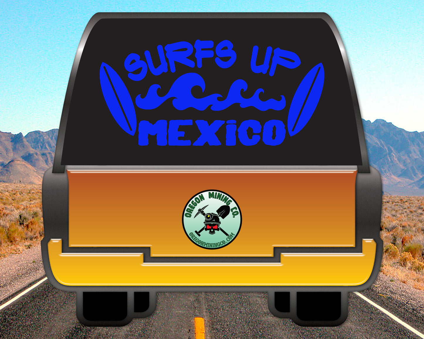 Surfs UP Mexico Vinyl Decal