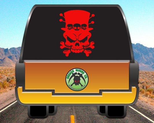 VooDoo Skull and Bones Vinyl Decal