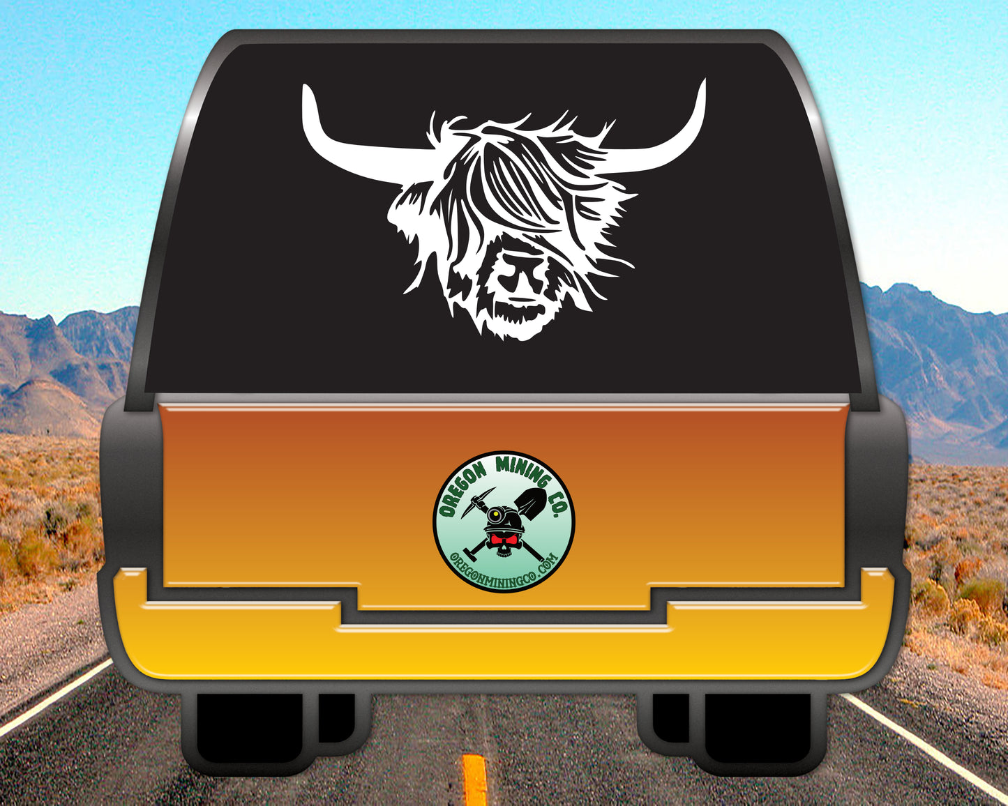 Highland Cow Vinyl Decal