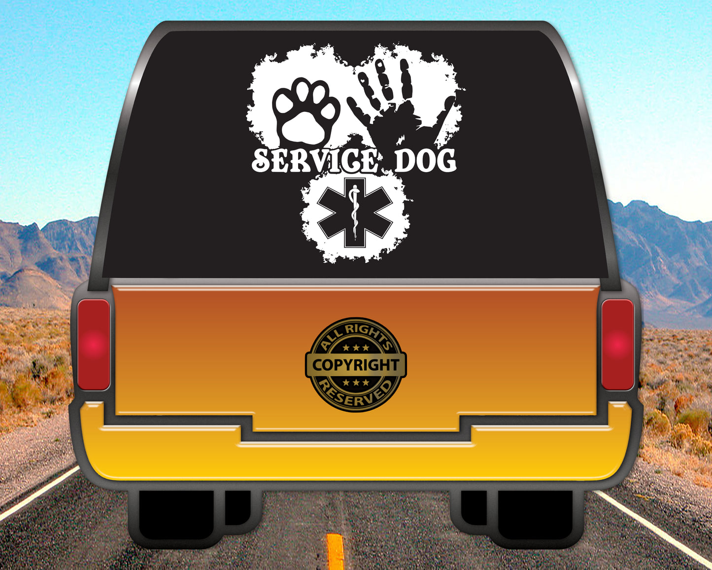 Service Dog, Vinyl Decal