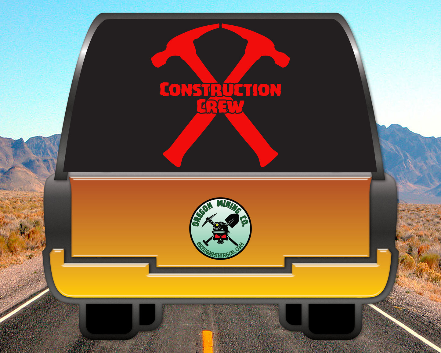 Construction Crew Hammers, Vinyl Decal