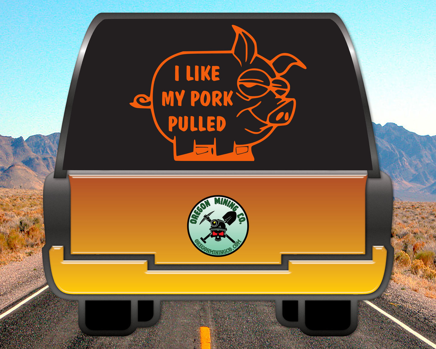 I Like my Pork Pulled Vinyl Decal