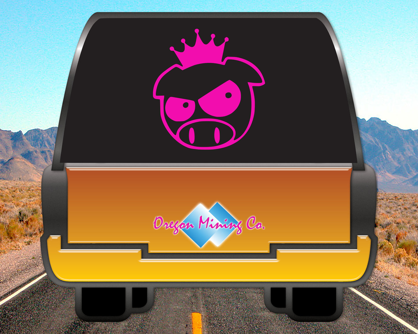 JDM Crowned Pig, Auto Vinyl Decal