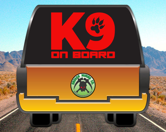 K9 on Board, Vinyl Decal