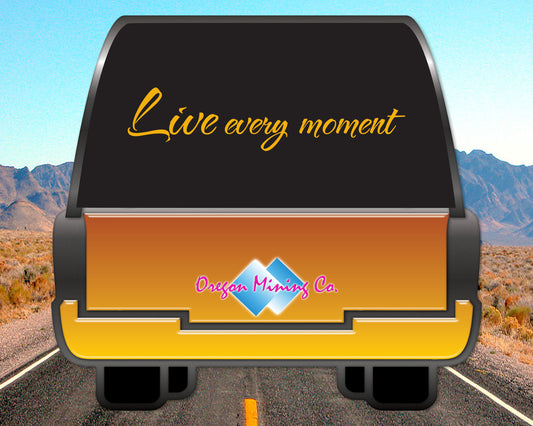 Live every moment, Auto Vinyl Decal