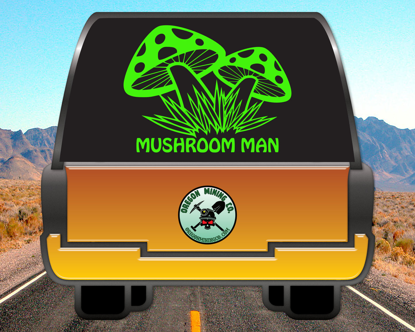 Mushroom Man Vinyl Decal