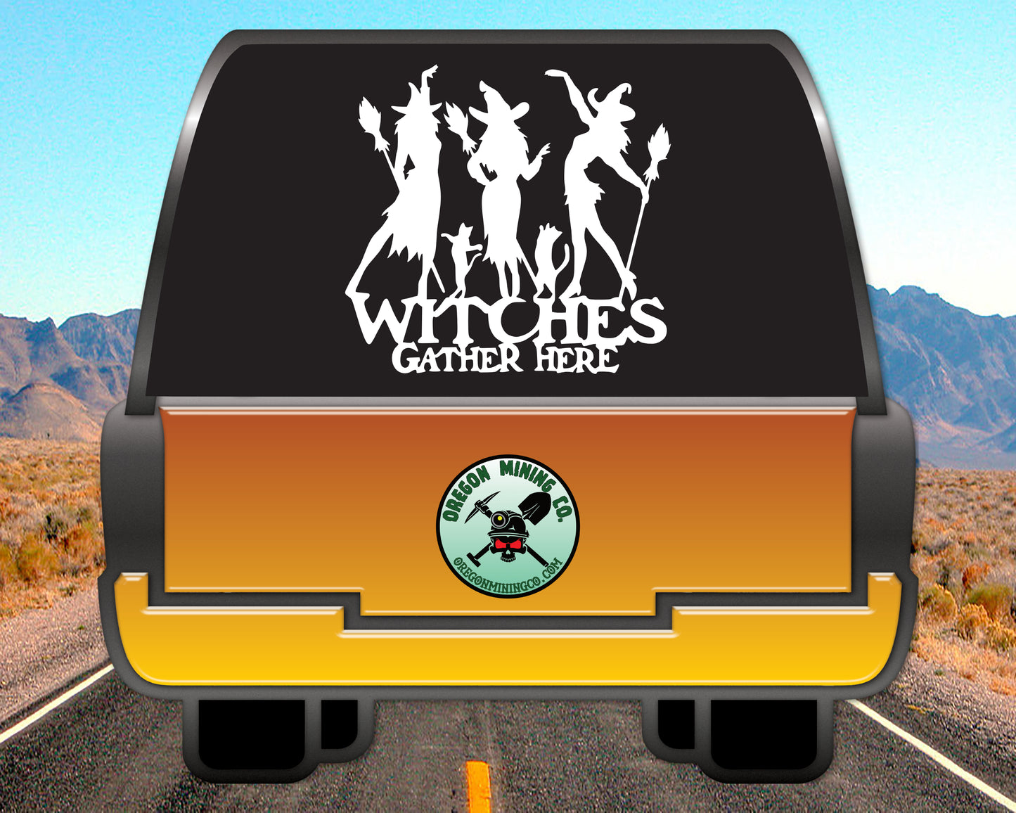 Witches Gather Here Vinyl Decal