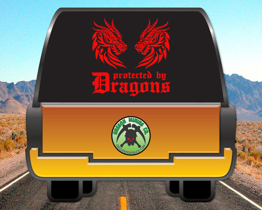 Protected by Dragons Vinyl Decal