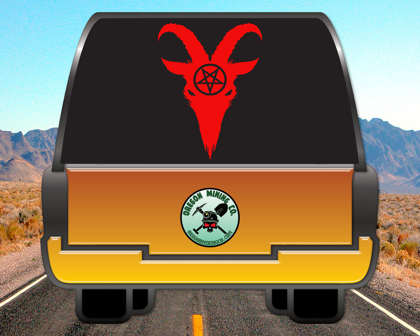 Baphomet Goat, Vinyl Decal