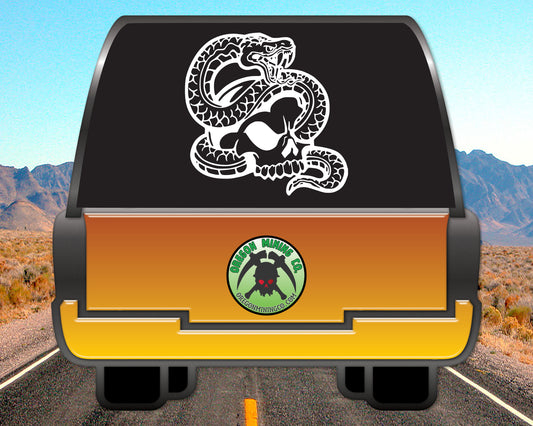 Snake & Skull Vinyl Decal