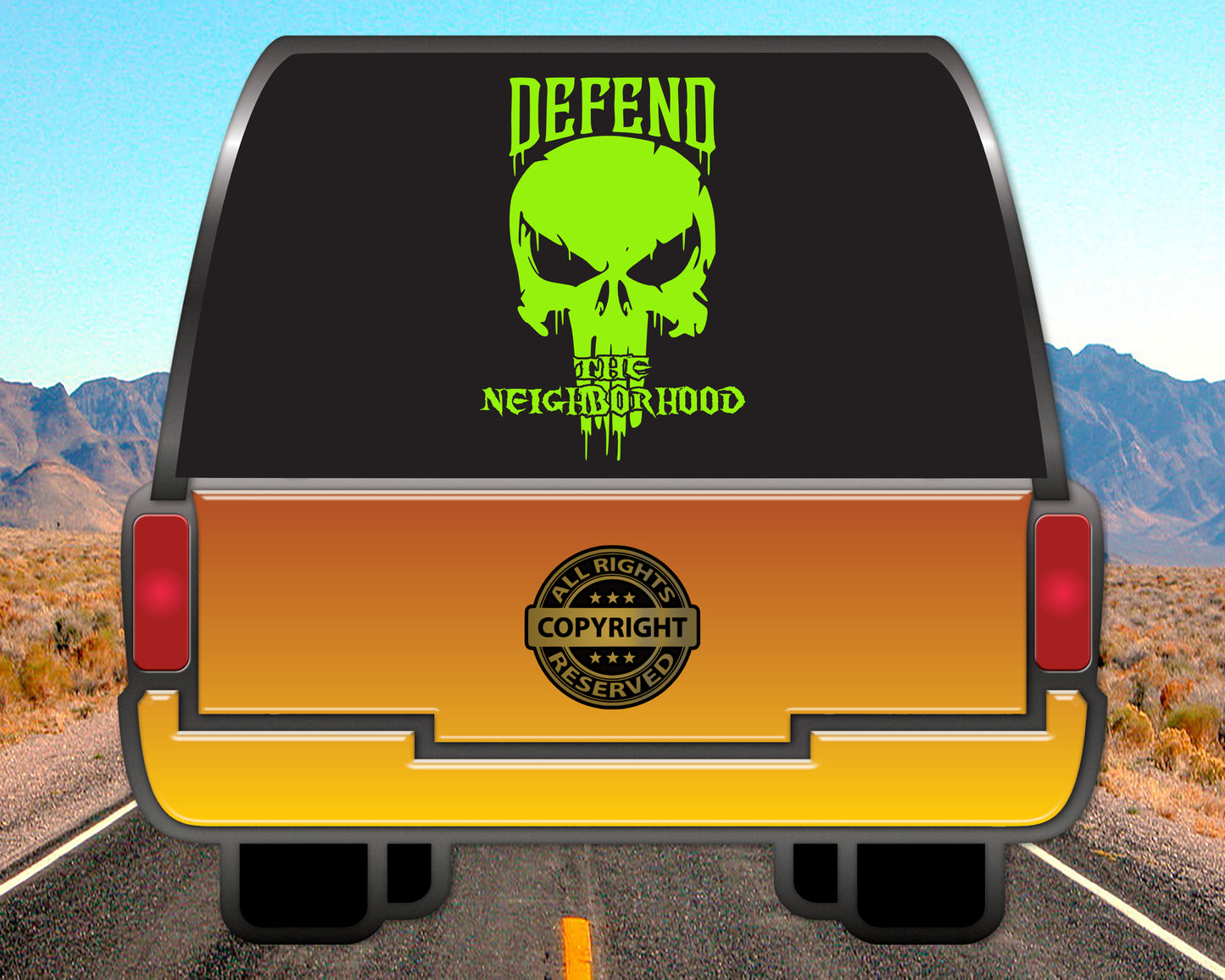 Defend the Neighborhood, Vinyl Decal