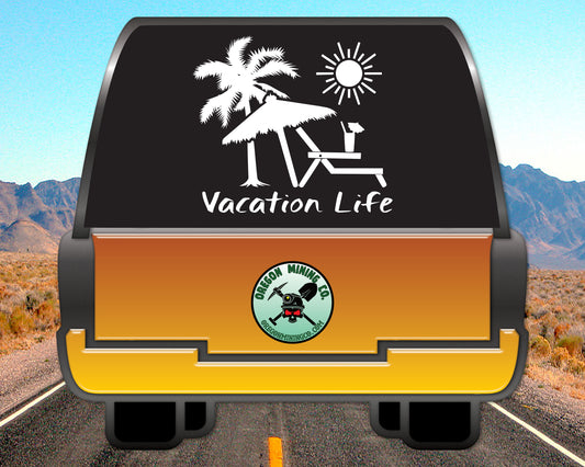 Vacation Life Vinyl Decal