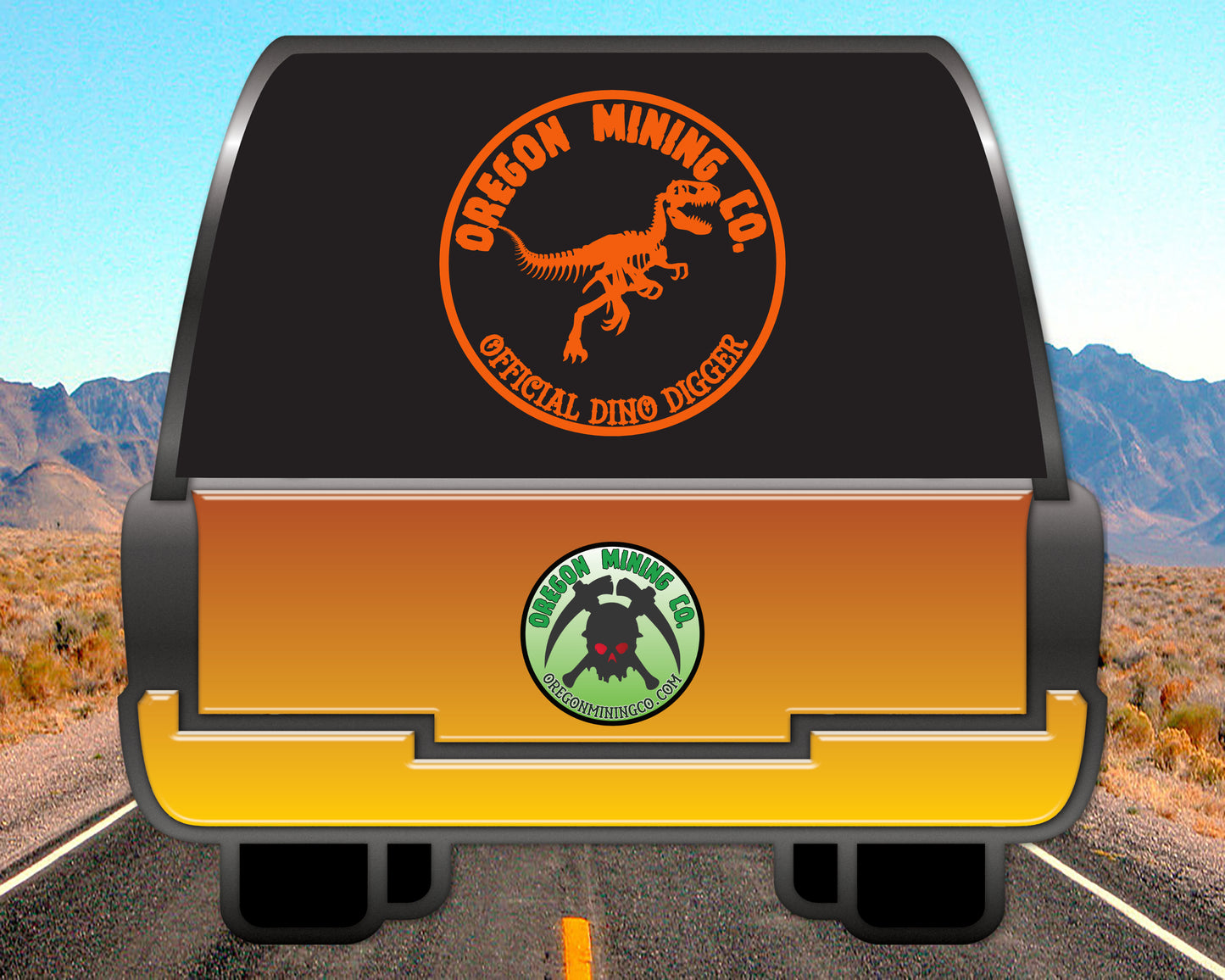 Official Dino Digger, Vinyl Decal