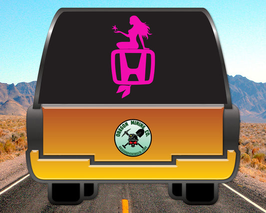 Honda Mermaid, Auto Vinyl Decal