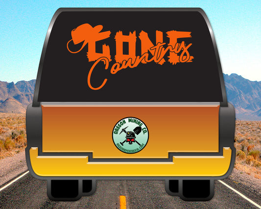 Gone Country Vinyl Decal