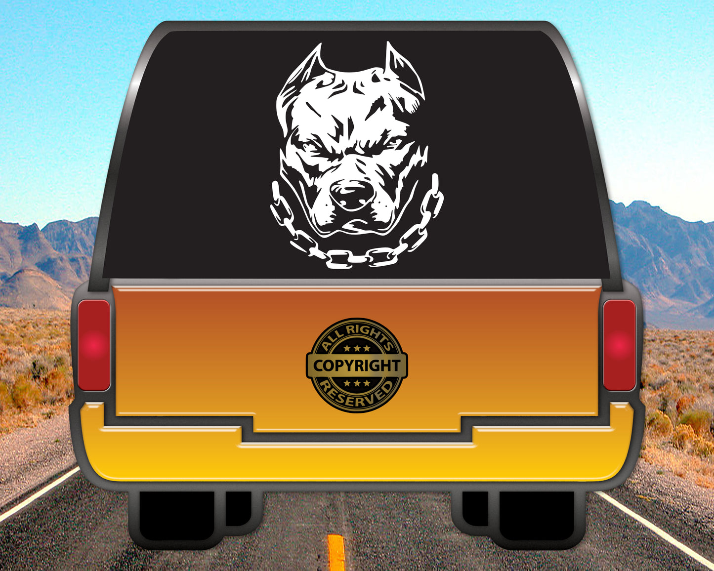 Pitbull, Vinyl Decal