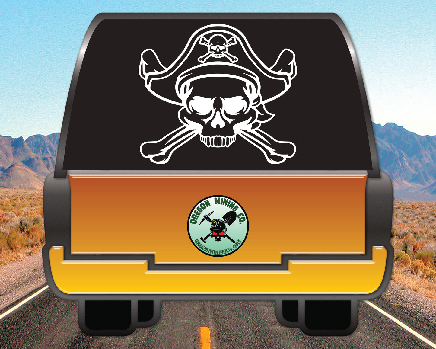 Pirate Skull & Bones Vinyl Decal