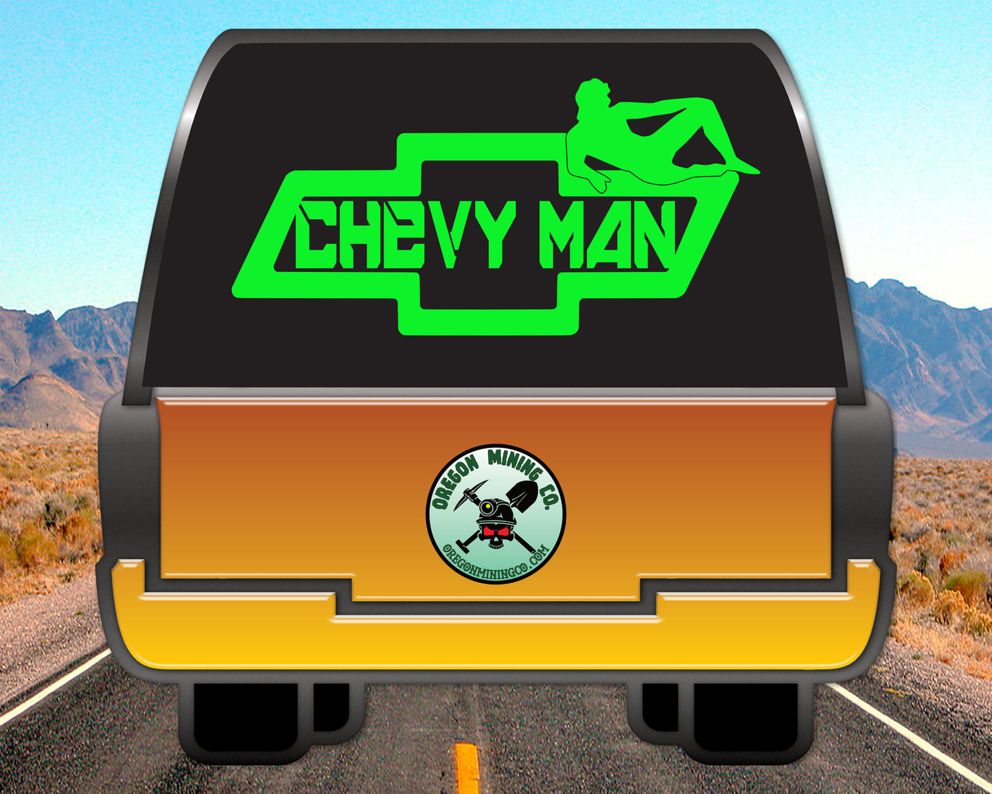 Chevy Man, Auto Vinyl Decal