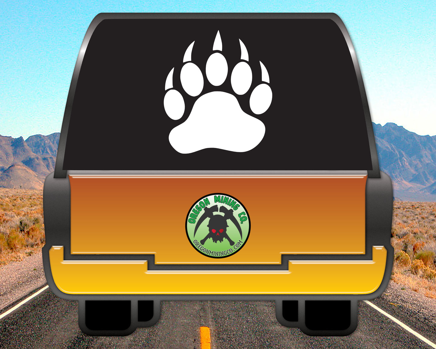 Bear Paw Vinyl Decal