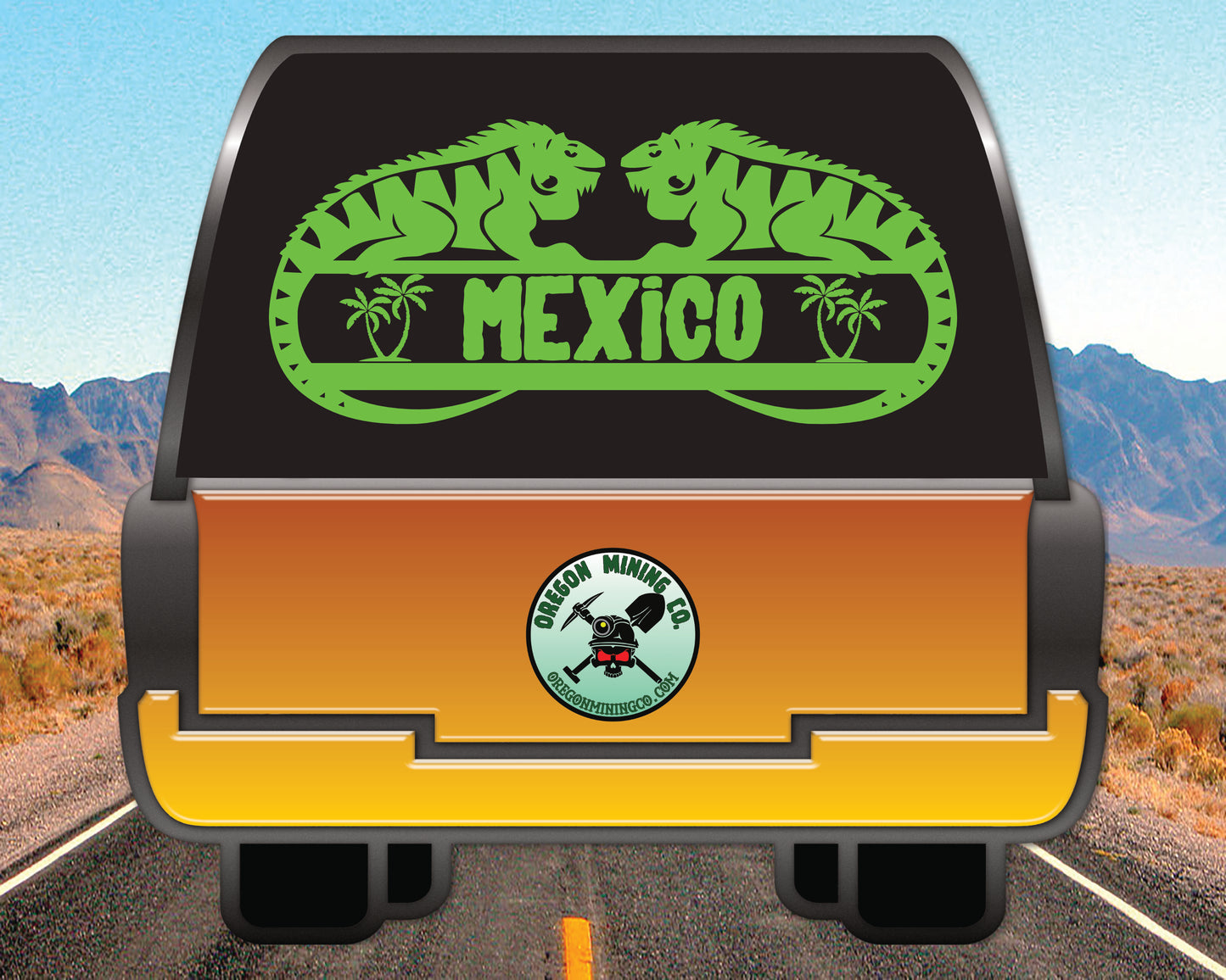 Mexico Iguana's Vinyl Decal