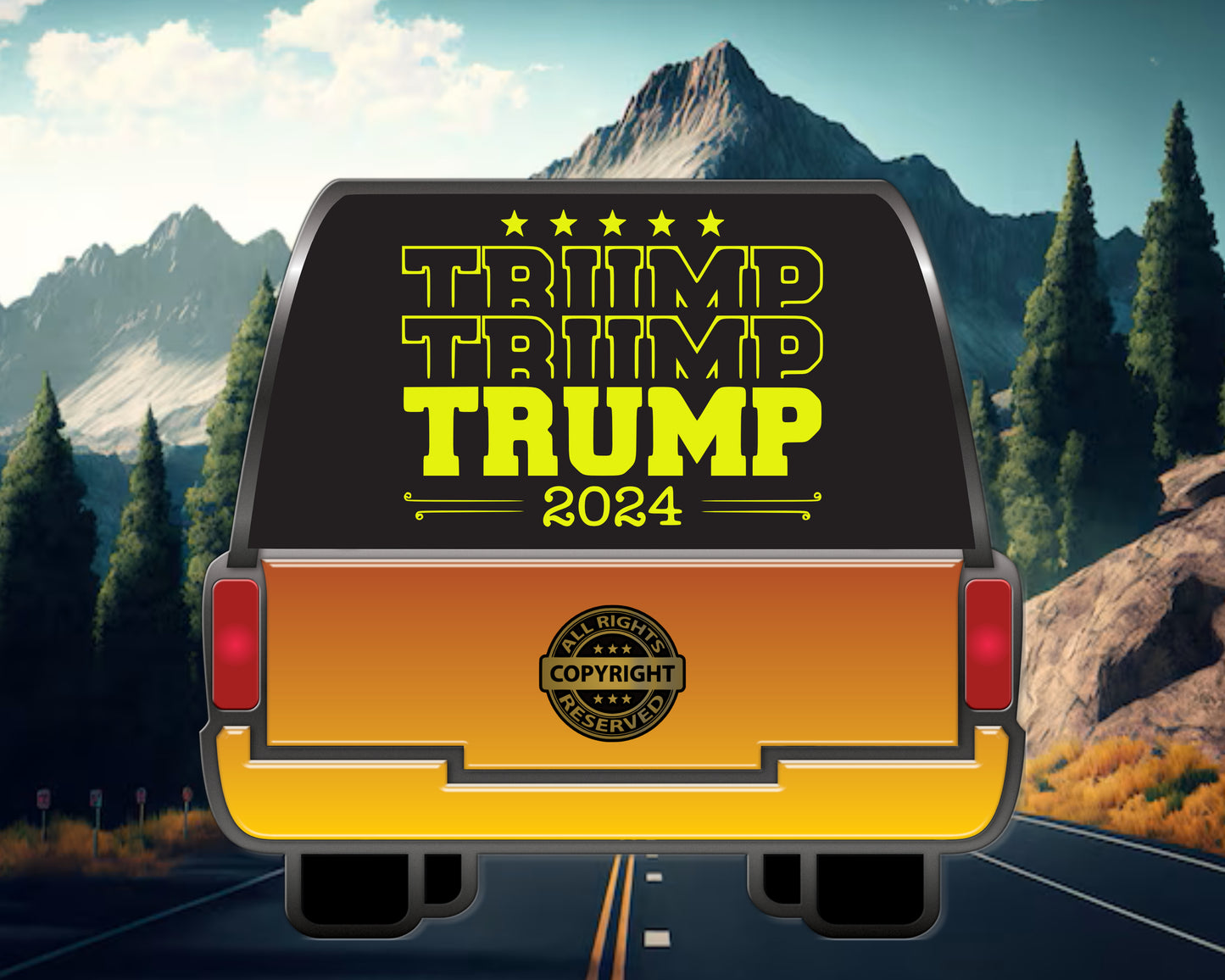 Trump 2024, Vinyl Decal