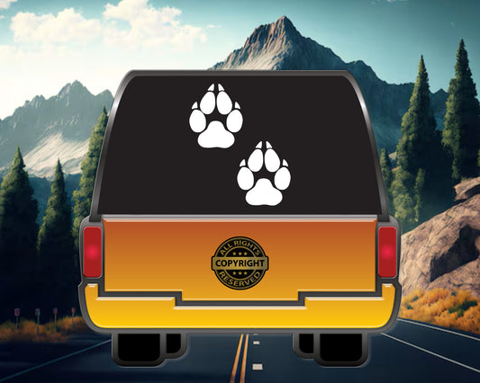 Paw Prints Set, Vinyl Decal