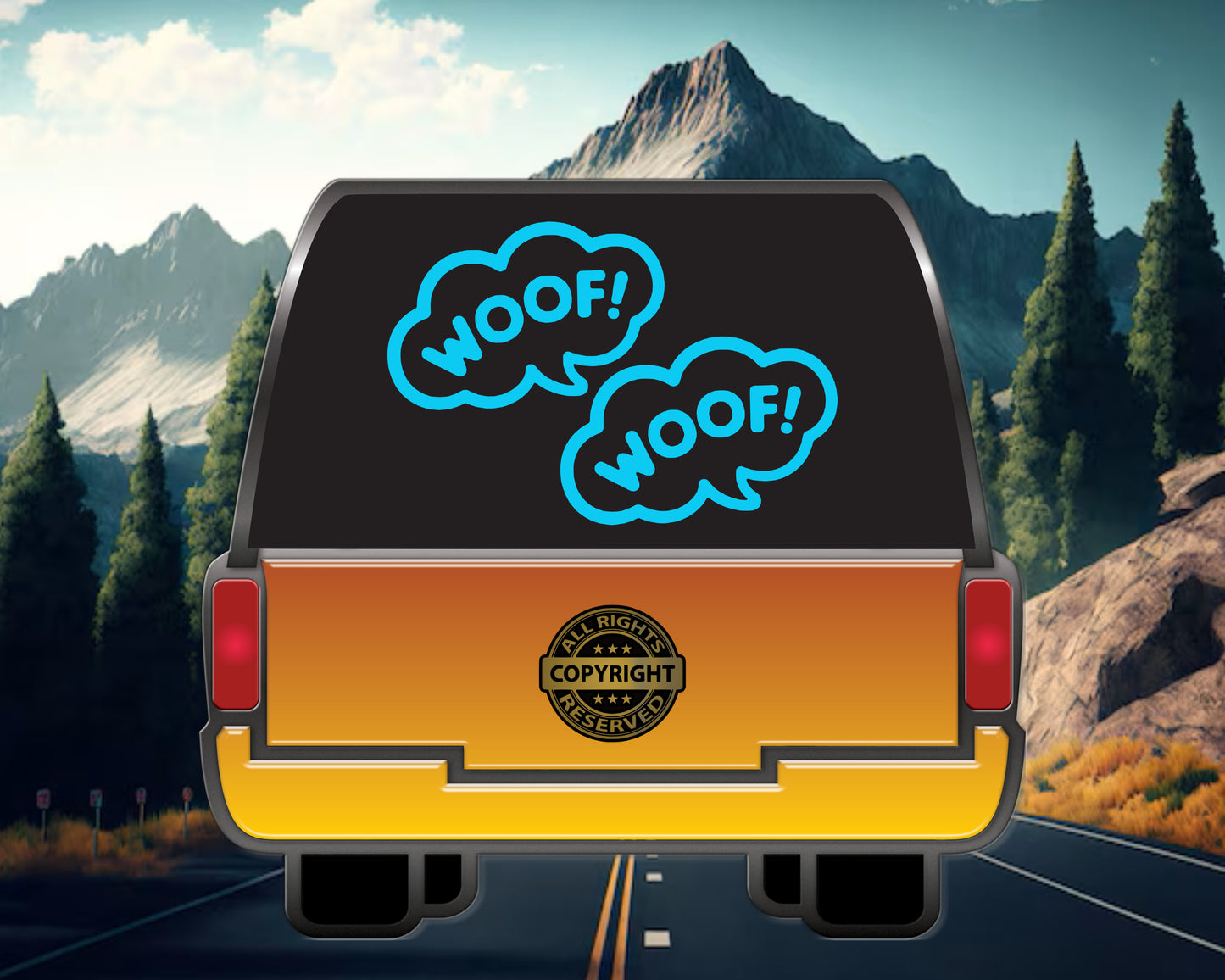 Woof Woof, Vinyl Decal