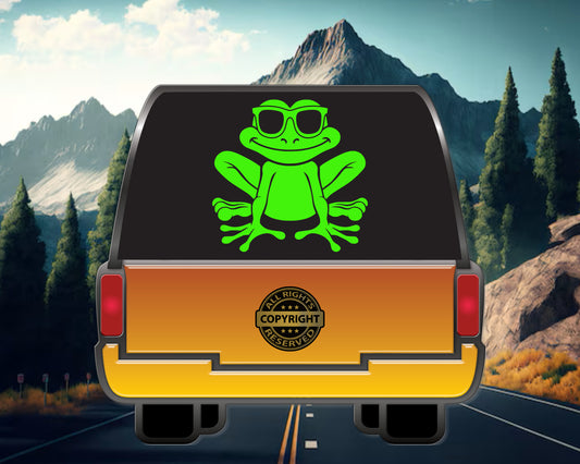 Happy Frog, Vinyl Decal